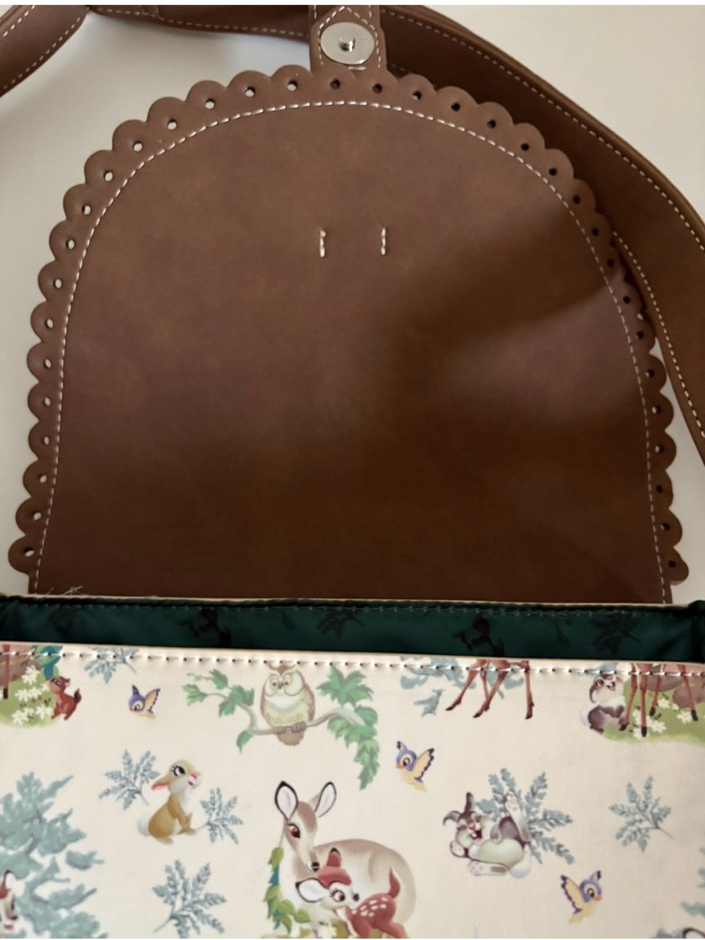 🤎LOUNGEFLY- Disney Bambi Winter Woodland Crossbody Bag - Picture 3 of 6